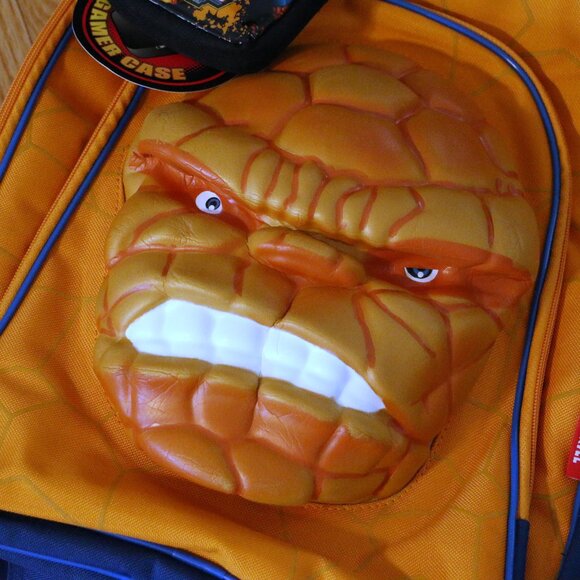 Marvel's Fantastic Four "The Thing" Backpack, with Small Pouch, Blue - Picture 3 of 12